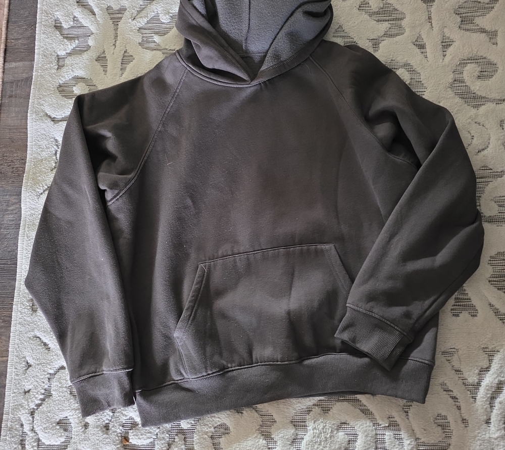 Men's Classic Hooded Pullover Sweatshirt in Dark Brown
